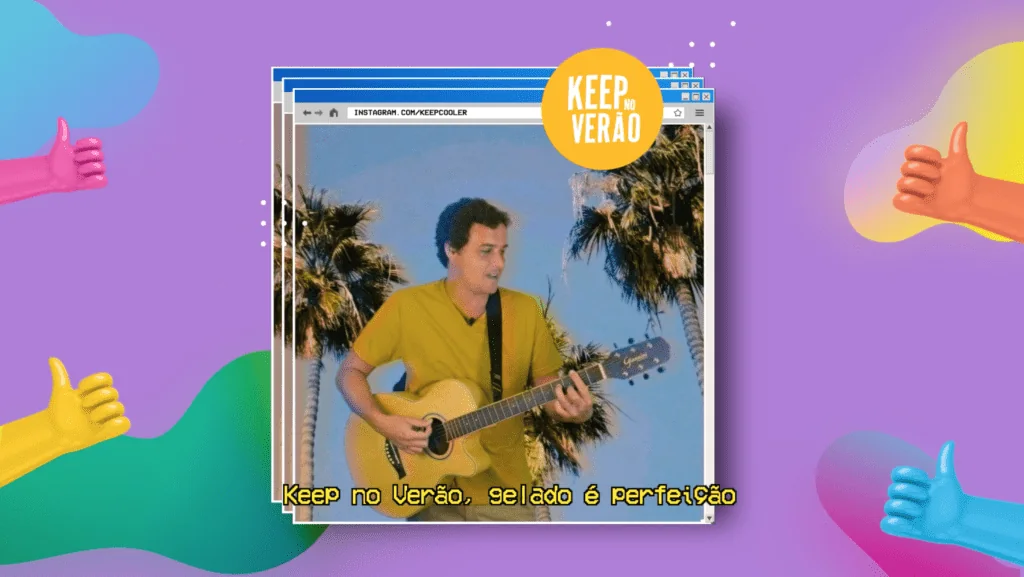 Imagem do projeto Felipe Dylon e Keep Cooler trazem os anos 90 de volta | Campanha Publicitária para Keep Cooler